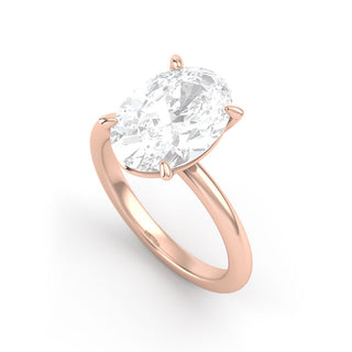 Anillo con diamante de laboratorio 5 ct