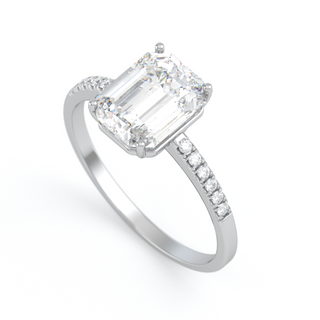 Anillo con moissanitas 3.12 ct