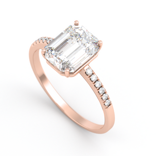 Anillo con moissanitas 3.12 ct