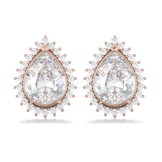 Aretes con moissanitas 3.5 ct