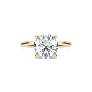 Anillo con diamante de laboratorio redondo 5 ct