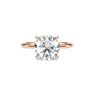 Anillo con diamante de laboratorio redondo 5 ct