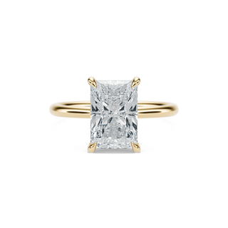Anillo con diamante de laboratorio radiante 7 ct