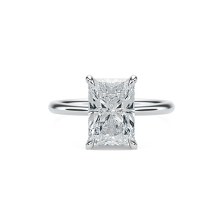 Anillo con diamante de laboratorio radiante 7 ct
