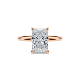 Anillo con diamante de laboratorio radiante 7 ct