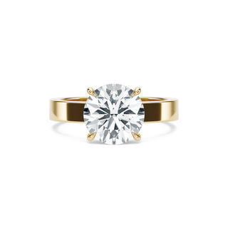 Anillo con diamante de laboratorio redondo 3 ct