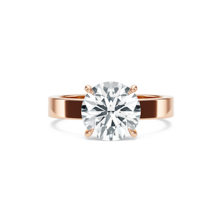 Anillo con diamante de laboratorio redondo 3 ct
