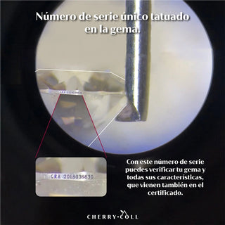Anillo con diamantes de laboratorio 2.50 ct