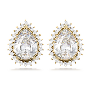 Aretes con moissanitas 3.5 ct