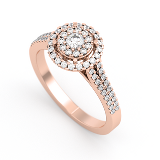 Anillo con diamantes cultivados 0.83 ct