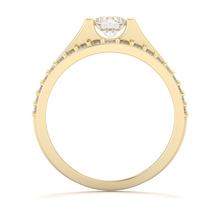 Anillo con diamantes o moissanitas 1.65 ct