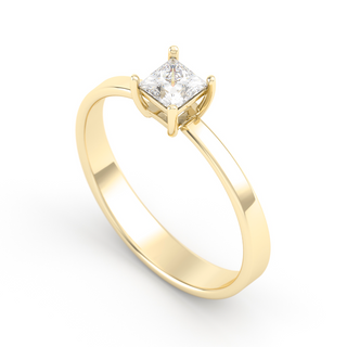 Anillo con moissanita 0.40 ct